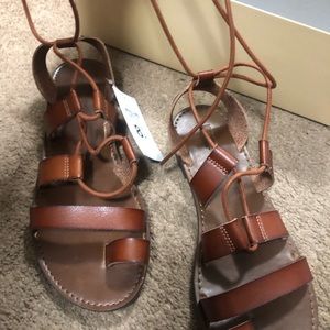 Womens Lilac Gladiator Sandals - Mossimo Supply Co.™ Cognac 8.5